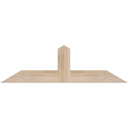 Ekena Millwork Portland Smooth Timber Gable Bracket, Douglas Fir, 36"W x 10"H x 1 1/2"D x 3 1/2"F, 7/12 Pitch GBW036X10X0204POR00SDF